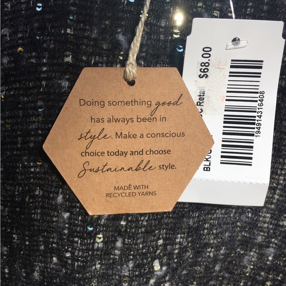 Vince Camuto reversible cape poncho in shades of gray HP24 - Picture 8 of 12